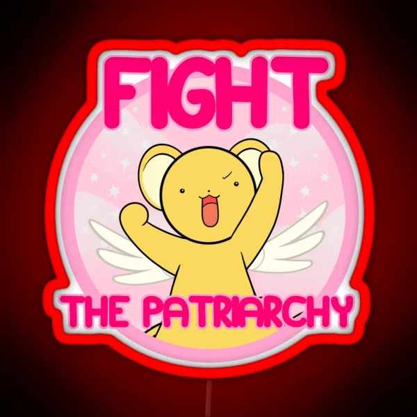 Kero Says Fight The Patriarchy RGB Neon Sign