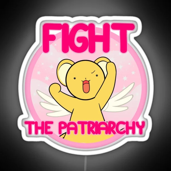 Kero Says Fight The Patriarchy RGB Neon Sign
