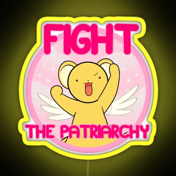 Kero Says Fight The Patriarchy RGB Neon Sign