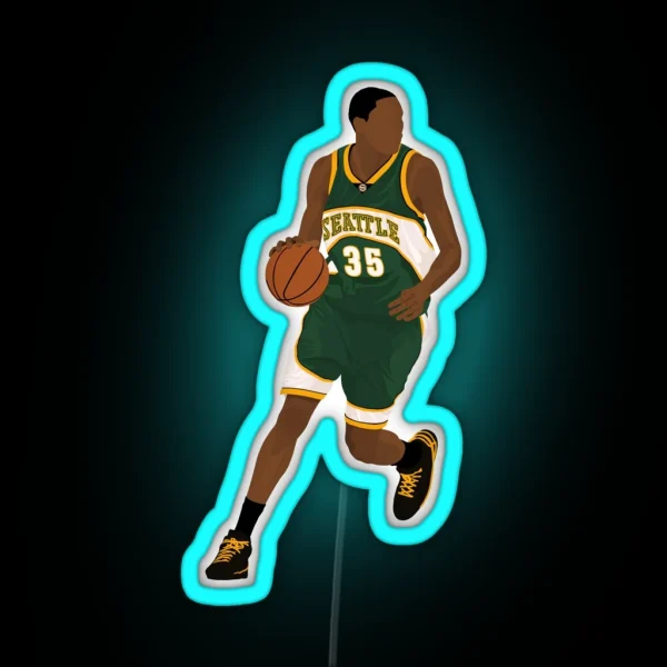 Kevin Durant Rookie RGB Neon Sign