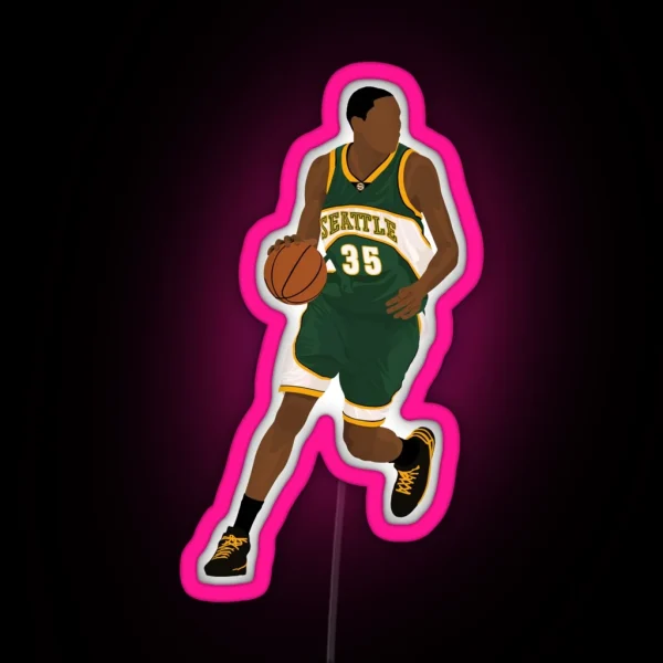 Kevin Durant Rookie RGB Neon Sign