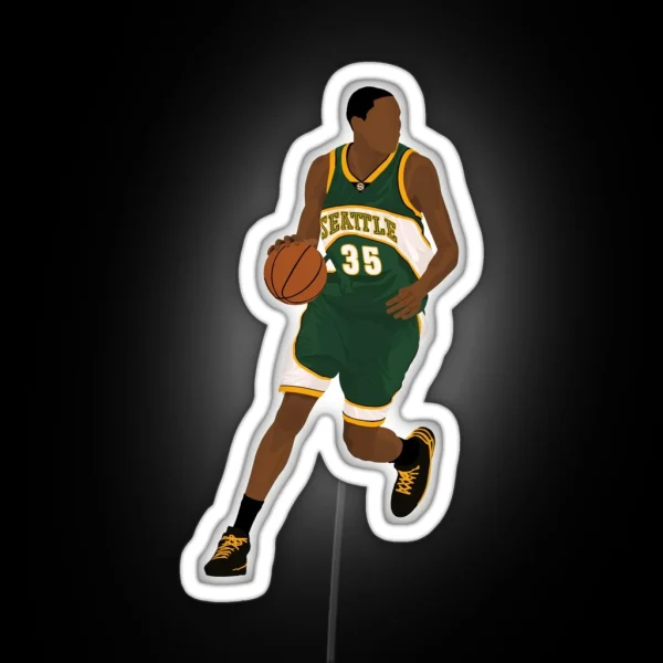 Kevin Durant Rookie RGB Neon Sign