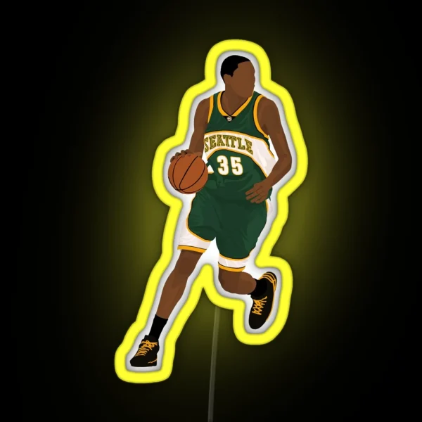 Kevin Durant Rookie RGB Neon Sign