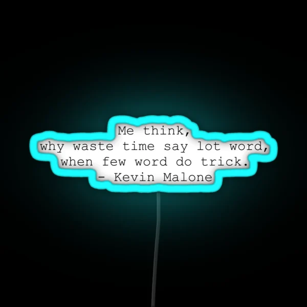 Kevin From The Office RGB Neon Sign