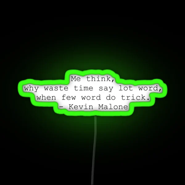 Kevin From The Office RGB Neon Sign