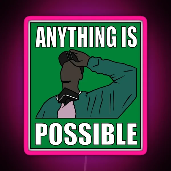 Kevin Garnett Anything Is Possible RGB Neon Sign