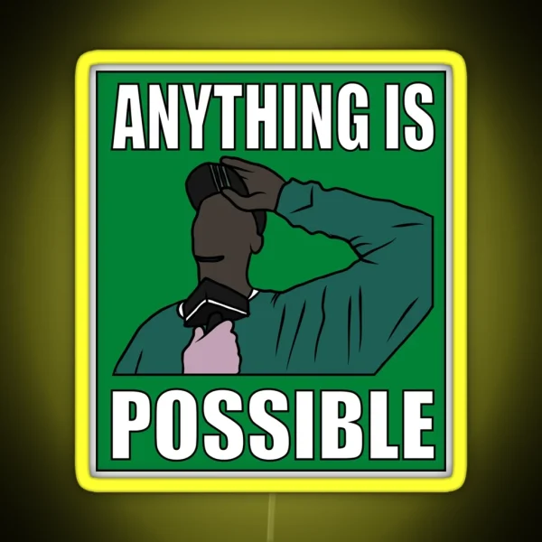 Kevin Garnett Anything Is Possible RGB Neon Sign