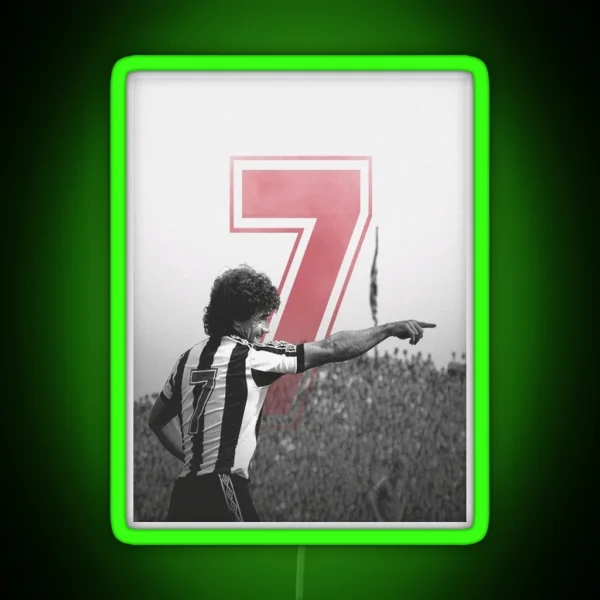 Kevin Keegan Newcastle 7 RGB Neon Sign