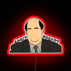 Kevin Malone Happy Anniverary RGB Neon Sign