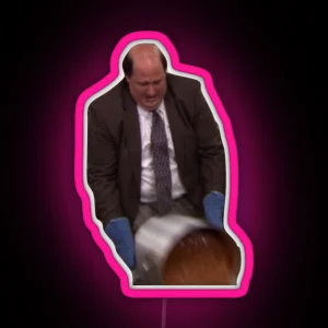 Kevin Malone Spilling Chili RGB Neon Sign