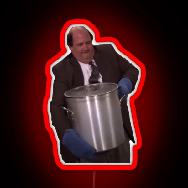Kevin Malone Spilling Chilli RGB Neon Sign