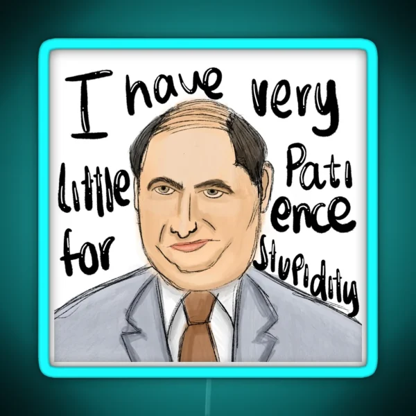 Kevin Malone The Office RGB Neon Sign