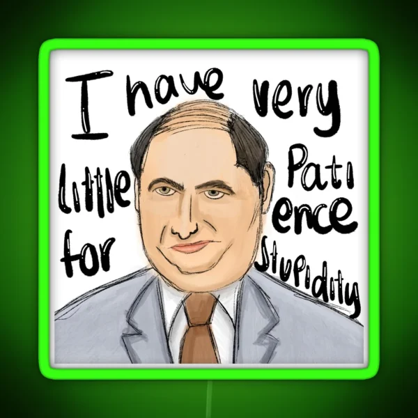 Kevin Malone The Office RGB Neon Sign