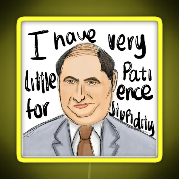 Kevin Malone The Office RGB Neon Sign