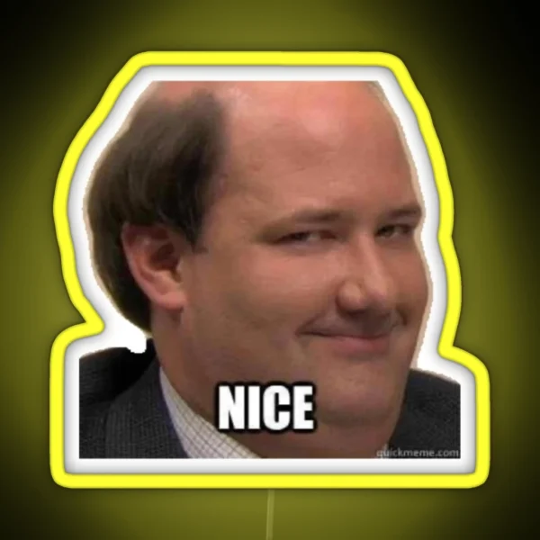 Kevin Malone The Office RGB Neon Sign