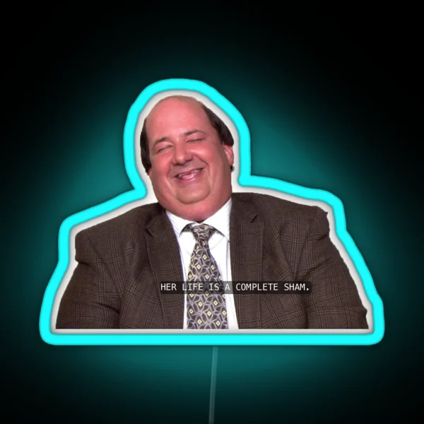 Kevin Malone The Office RGB Neon Sign