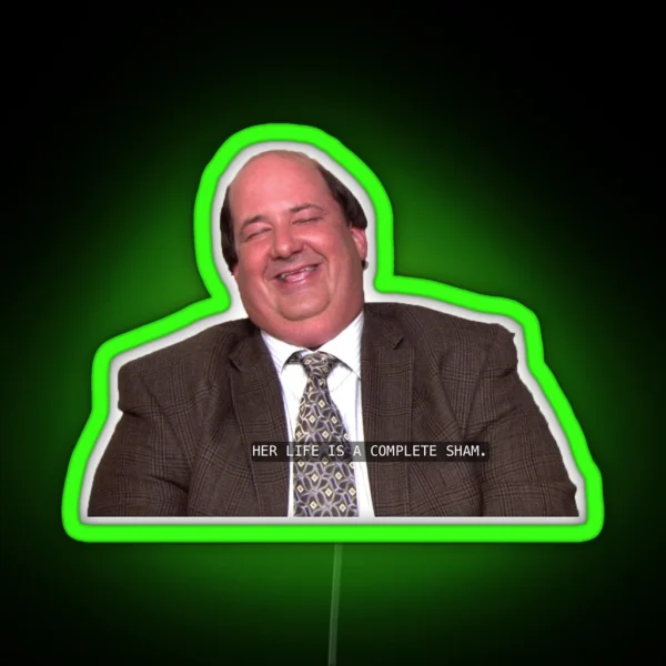 Kevin Malone The Office RGB Neon Sign