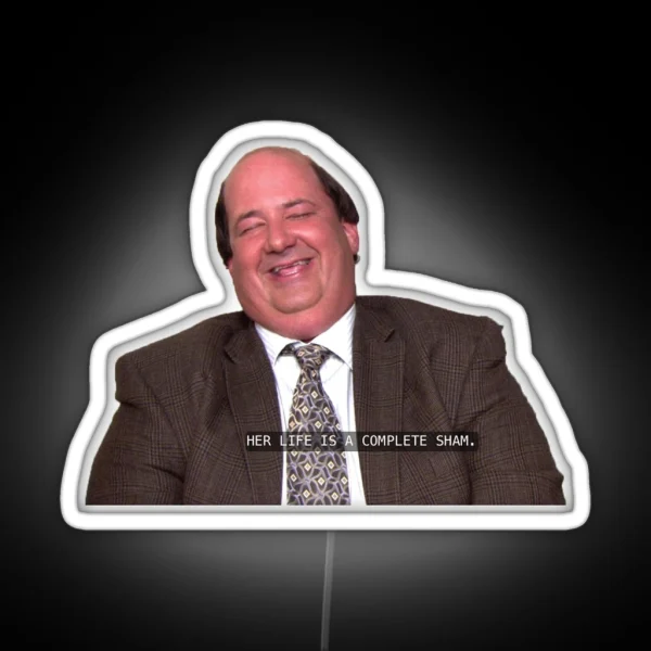 Kevin Malone The Office RGB Neon Sign