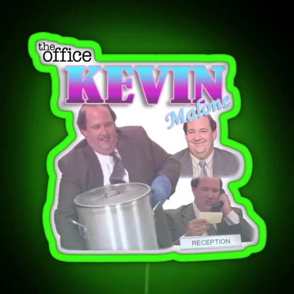 Kevin Malone The Office RGB Neon Sign