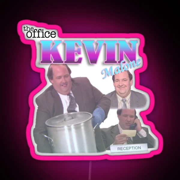 Kevin Malone The Office RGB Neon Sign