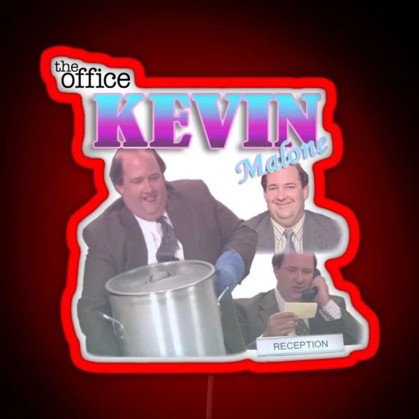 Kevin Malone The Office RGB Neon Sign