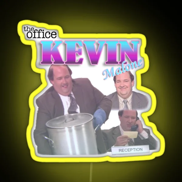 Kevin Malone The Office RGB Neon Sign