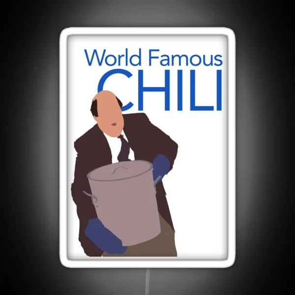 KEVIN MALONE WORLD FAMOUS CHILI Dunder Mifflin RGB Neon Sign