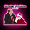 Kevin Sitting On Santa Michael S Lap RGB Neon Sign - Image 6