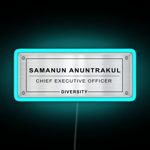 Khun Sam CEO Diversity Gap The Series RGB Neon Sign
