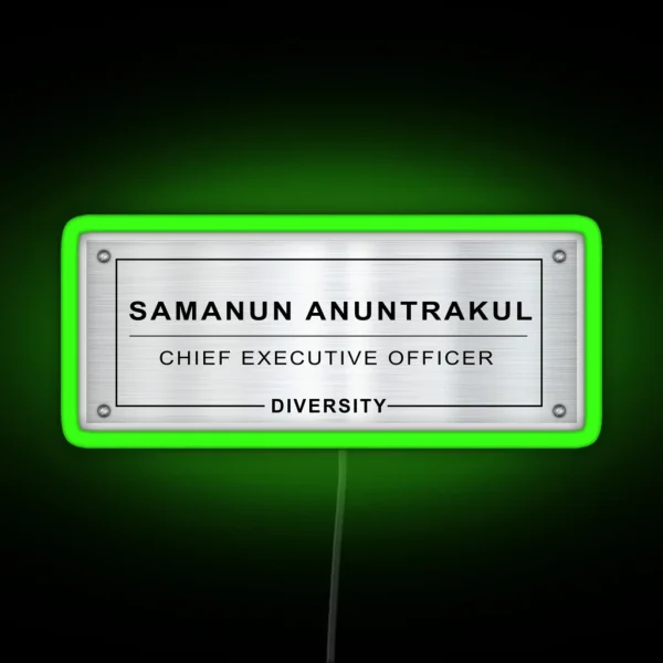 Khun Sam CEO Diversity Gap The Series RGB Neon Sign