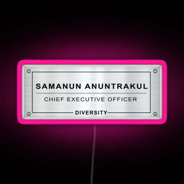 Khun Sam CEO Diversity Gap The Series RGB Neon Sign