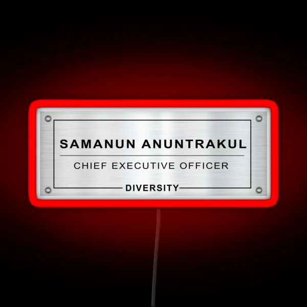 Khun Sam CEO Diversity Gap The Series RGB Neon Sign