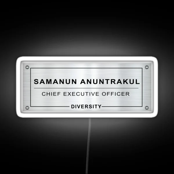 Khun Sam CEO Diversity Gap The Series RGB Neon Sign