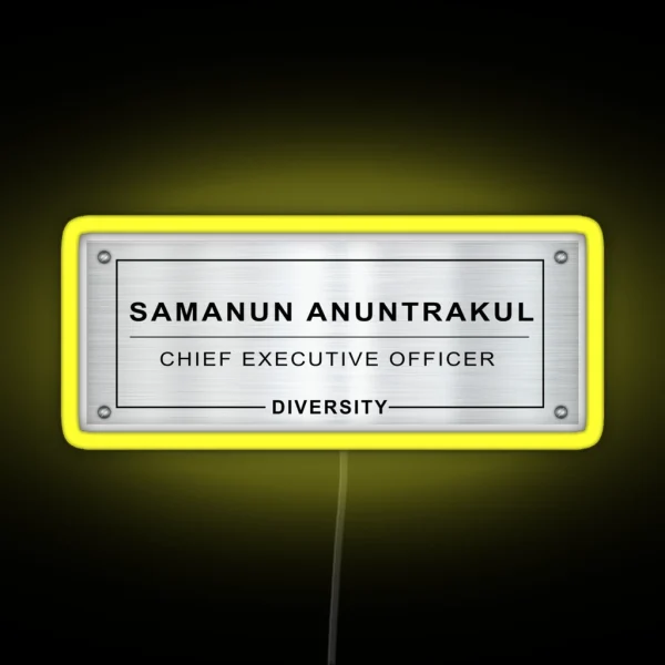 Khun Sam CEO Diversity Gap The Series RGB Neon Sign