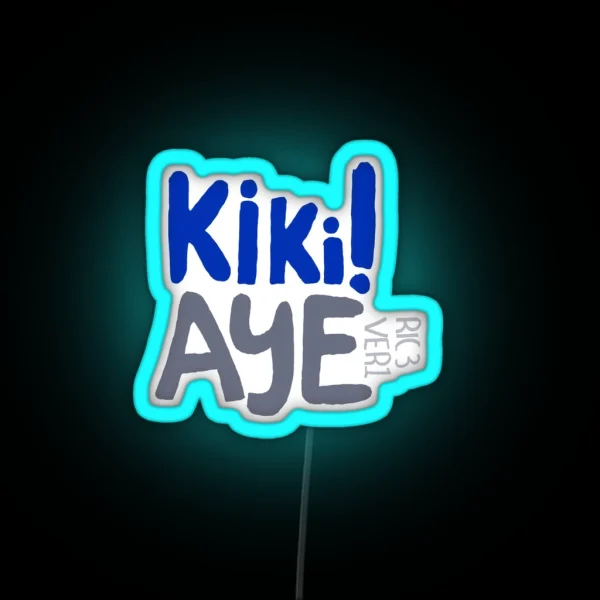 Ki Ki Aye Daniel Ricciardo And Max Vertsappen RGB Neon Sign