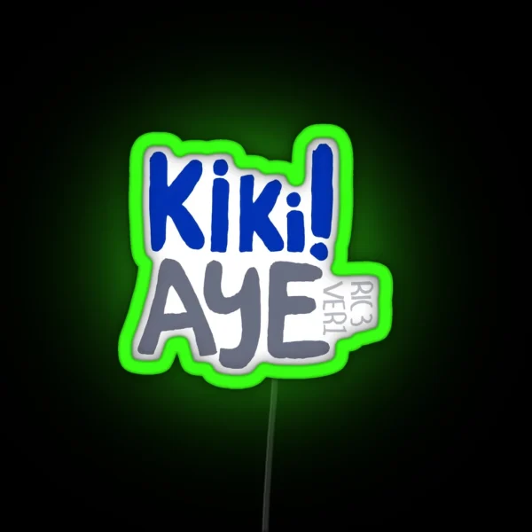 Ki Ki Aye Daniel Ricciardo And Max Vertsappen RGB Neon Sign