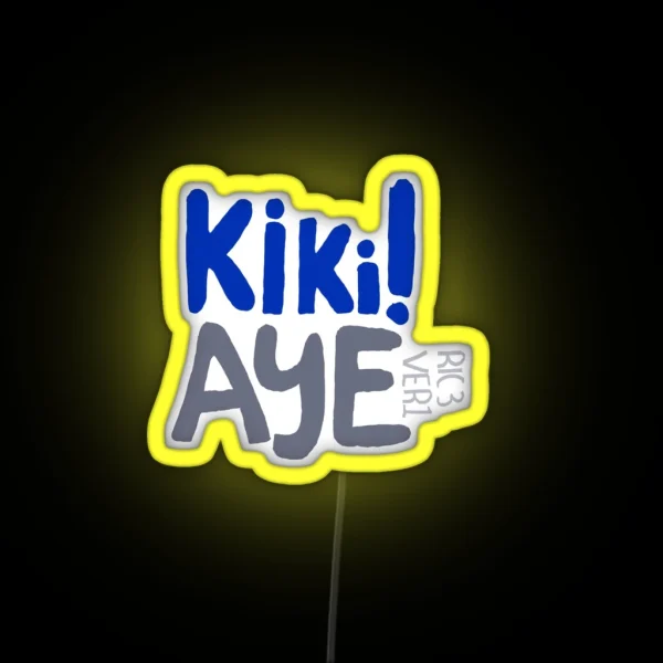 Ki Ki Aye Daniel Ricciardo And Max Vertsappen RGB Neon Sign