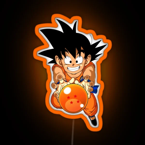 Kid Goku DBZ RGB Neon Sign