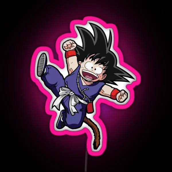 Kid Goku Dragonballz RGB Neon Sign