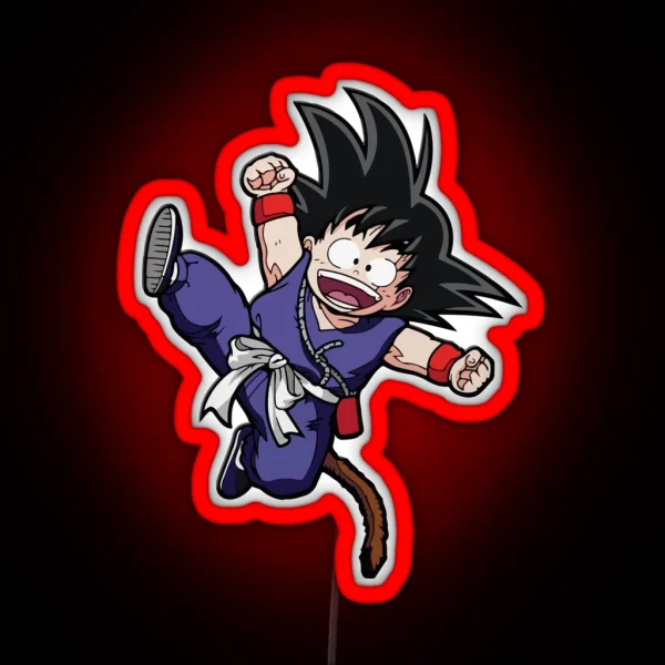 Kid Goku Dragonballz RGB Neon Sign