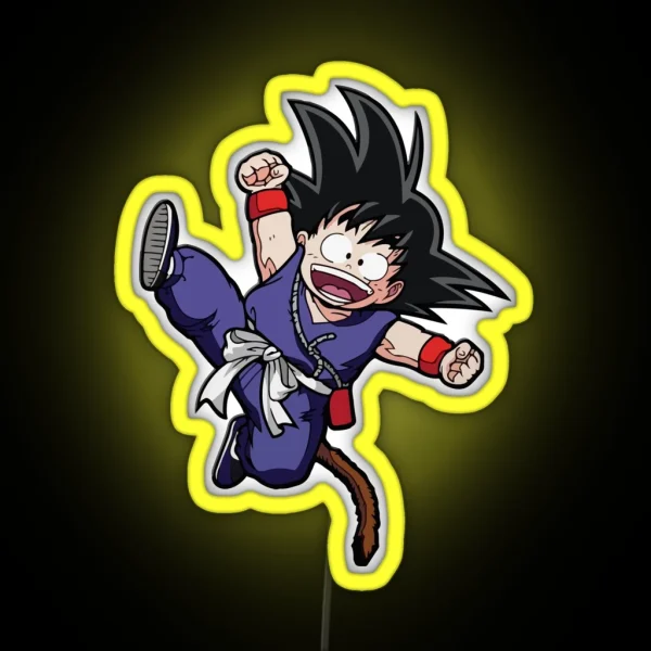 Kid Goku Dragonballz RGB Neon Sign