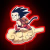 Kid Goku On Flying Nimbus RGB Neon Sign - Image 2