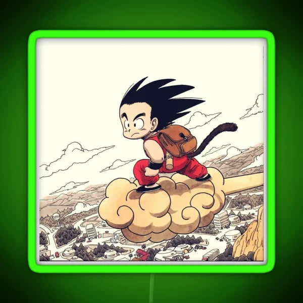 Kid Goku RGB Neon Sign