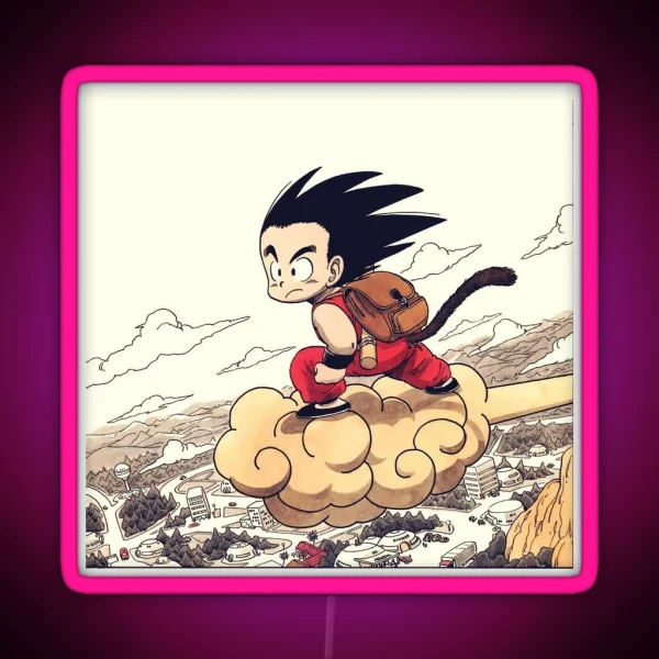 Kid Goku RGB Neon Sign
