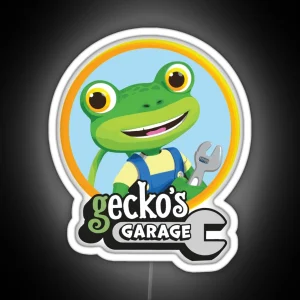 Kids Garage Gecko S GG RGB Neon Sign