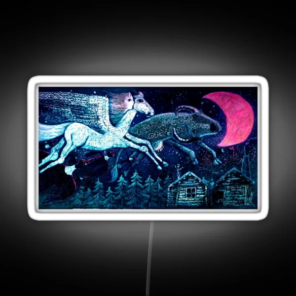 Kiki S Delivery Service Ursula S Painting RGB Neon Sign