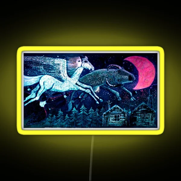 Kiki S Delivery Service Ursula S Painting RGB Neon Sign