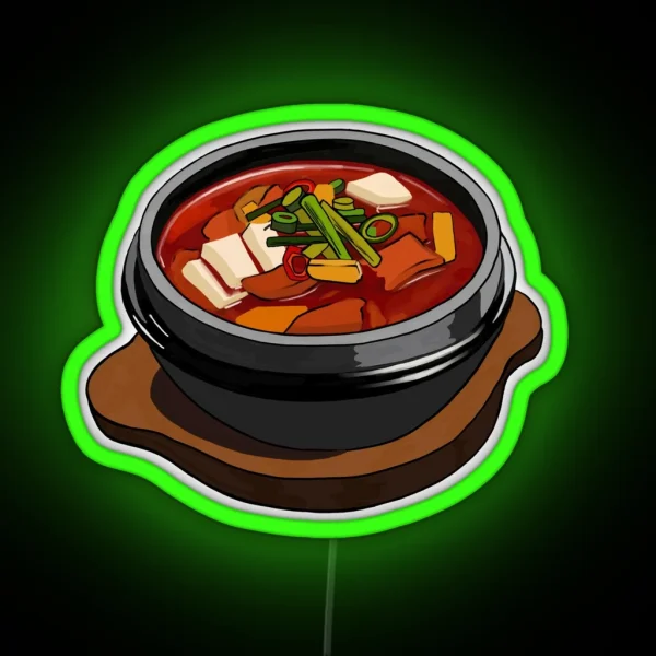 Kimchi Jjigae Led Korean Food RGB Neon Sign