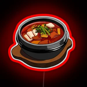 Kimchi Jjigae Led Korean Food RGB Neon Sign
