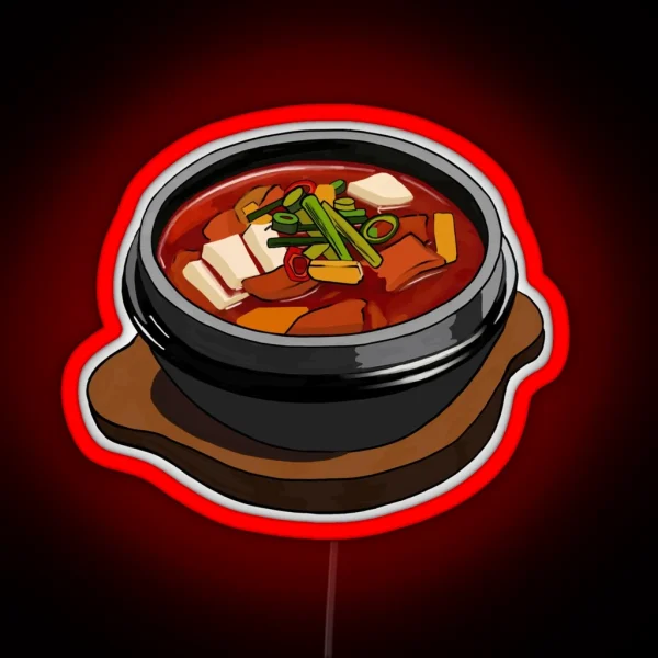 Kimchi Jjigae Led Korean Food RGB Neon Sign